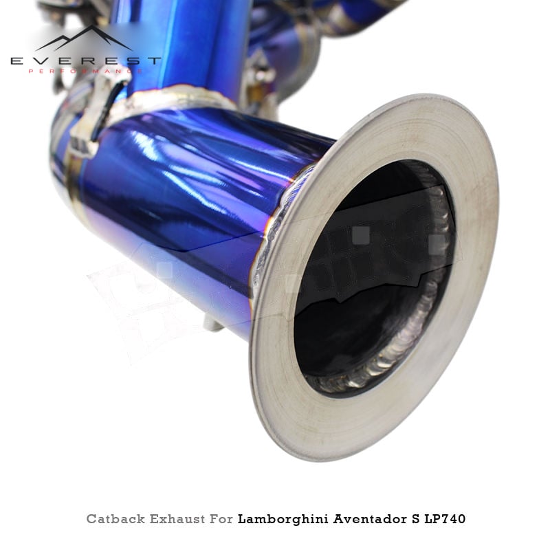 Lightweight Titanium Catback Exhaust for Lamborghini Aventador LP740/LP740S 6.5L 2017-2018 Valvetronic Valve Muffler