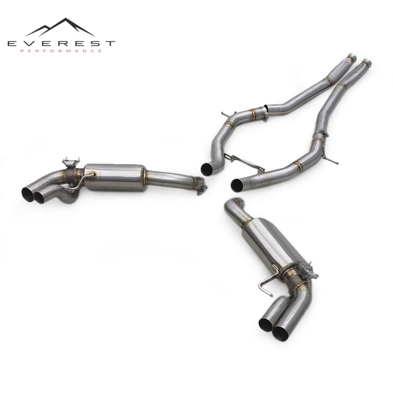 Valves Exhaust System for Mercedes-Benz S63 AMG COUPE C217 5.5T 2012-2019 Stainless Steel Catback Muffler