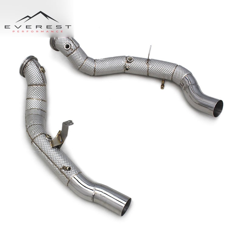 SS304 Exhaust Downpipe for Maserati Ghibli 3.0T 2020-2023 Sport Free Flow Pipe Exhaust Muffler with OPF