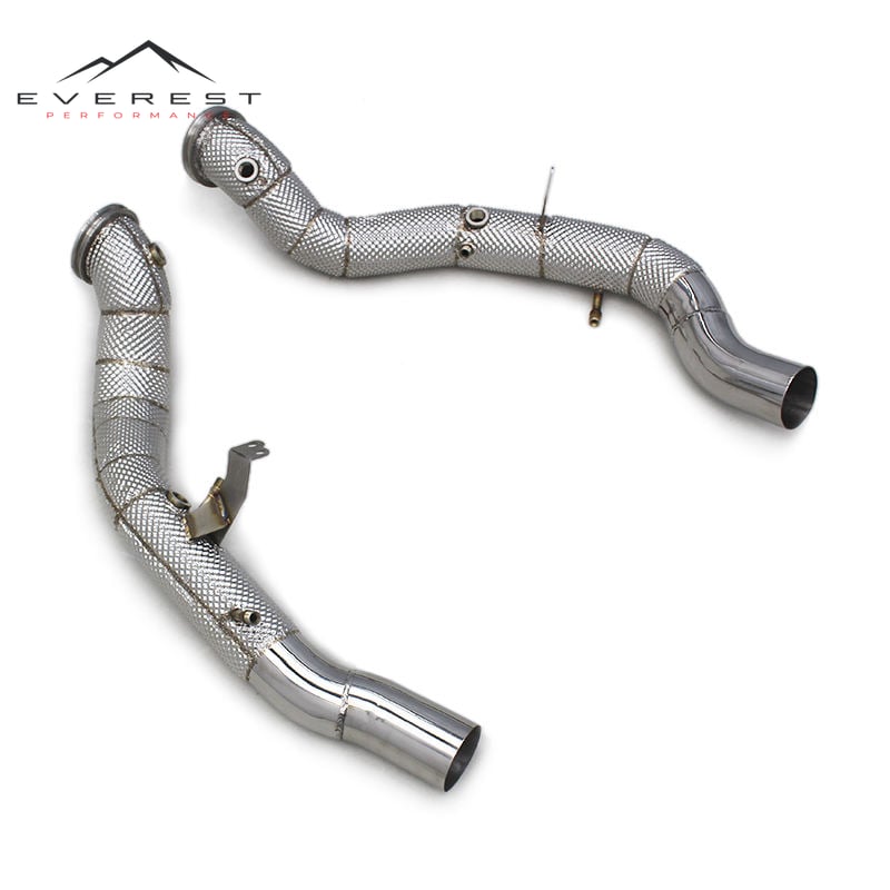 SS304 Exhaust Downpipe for Maserati Ghibli 3.0T 2020-2023 Sport Free Flow Pipe Exhaust Muffler with OPF