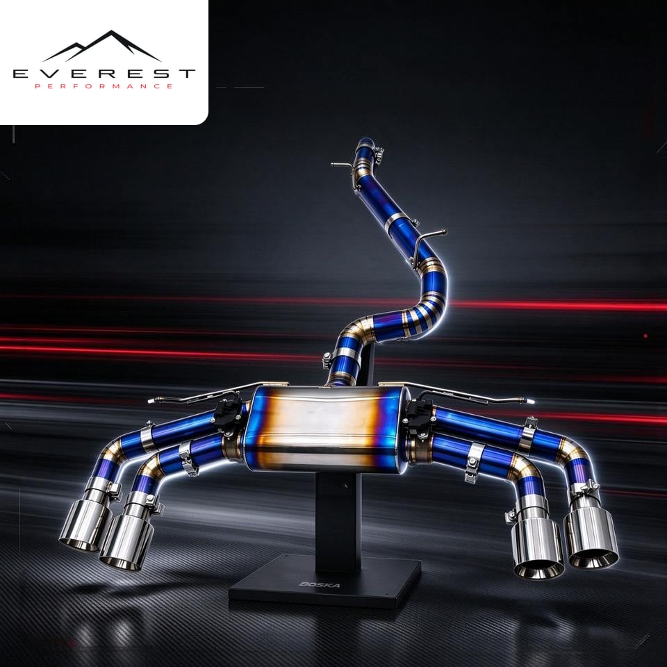 Titanium Catback Exhaust Pipes for VW GOLF 7/7.5 MK7/MK7.5 R 2.0T 2014-2020 Valvetronic With Muffler System