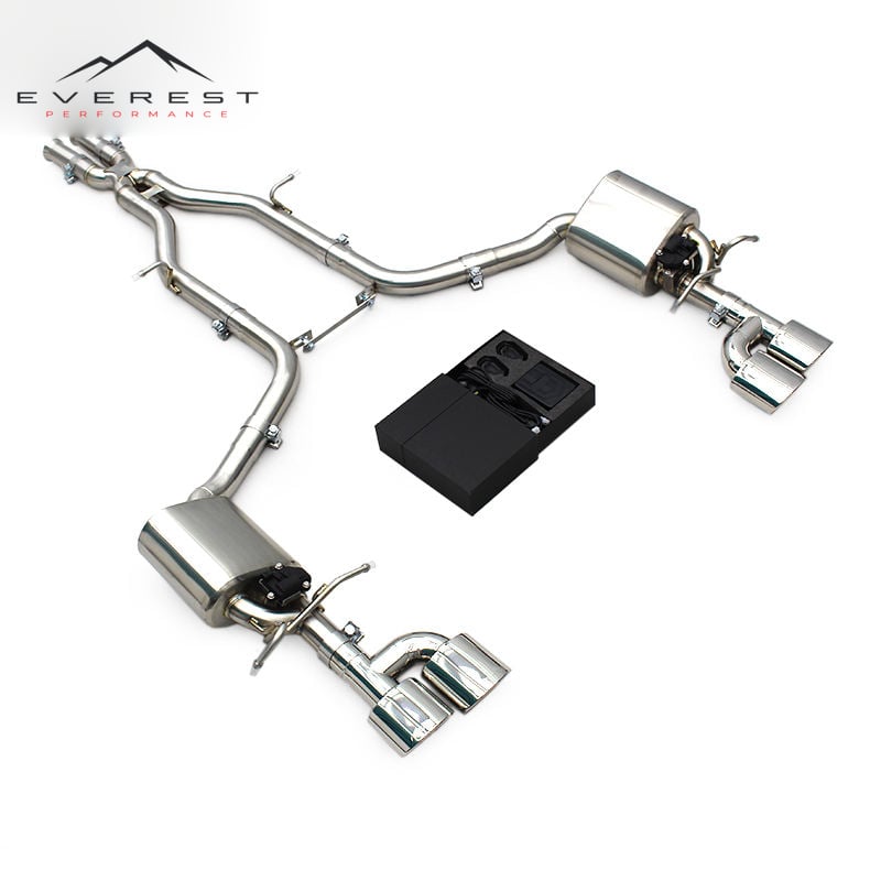 Catback Exhaust with Valve System for Mercedes-Benz C280/C300 W204 3.0L 2010-2014 Exhaust Pipe Stainless Steel Muffler