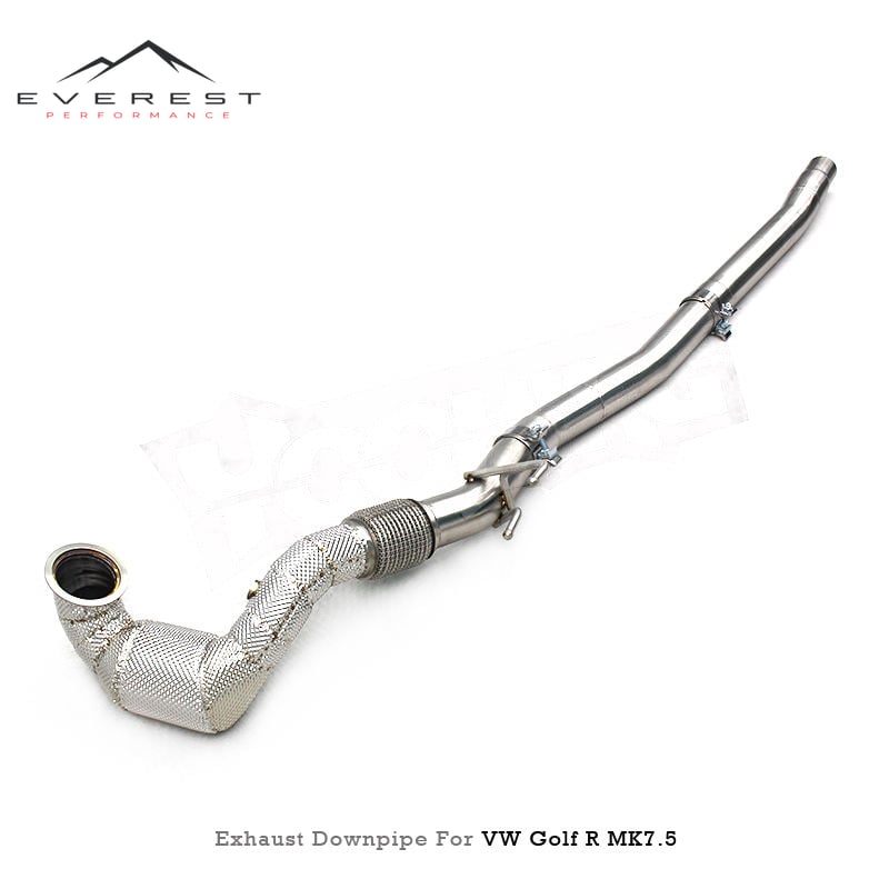 SUS304 High Quality Downpipe for VW Golf R MK7 MK7.5 2.0L Turbo 2014-2020 With Catalysts Front Tube Exhaust Pipes
