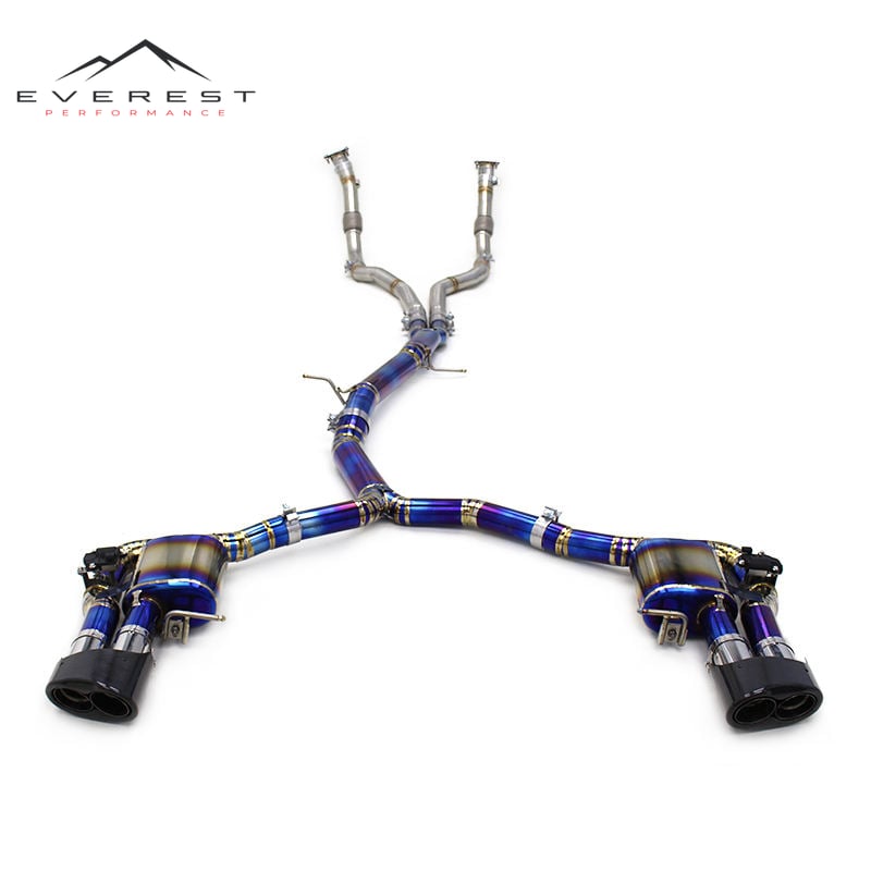 Racing Titanium Exhaust Catback System for Audi RS4/RS5 B9/B9.5 2.9T 2017-2023 Performance Exhaust Pipe Muffler Front Pipe
