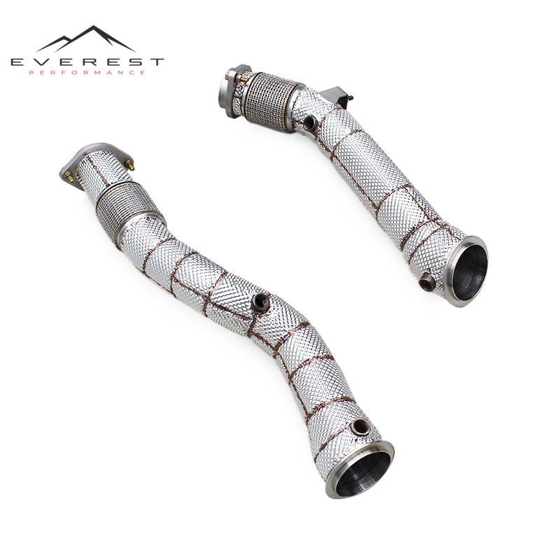 Exhaust Pipes for BMW X3M/X4M F97/F98 Competition 3.0T 2019-2023 Stainless Steel Downpipe With Heat Shield