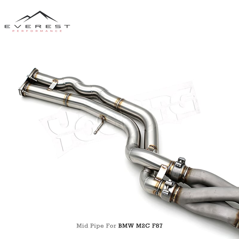 Stainless Steel Equal Length Middle Pipes Resonator with Z Pipe for BMW M2C/M2 Competition S55 F87 3.0T 2018-2023