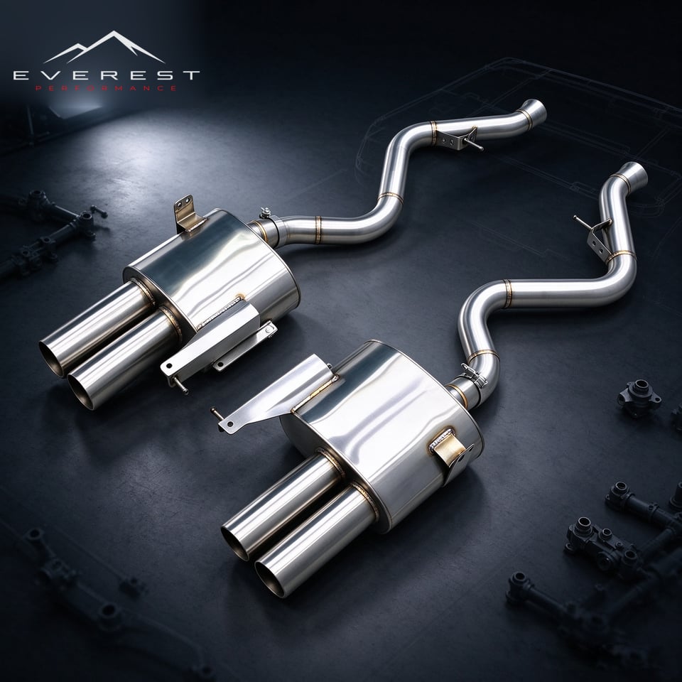 Sound Exhaust Pipe Catback System for BMW M3 E90/E92/E93 V8 4.0L 2008-2013 Stainless Steel No Valve Pipe Exhaust System