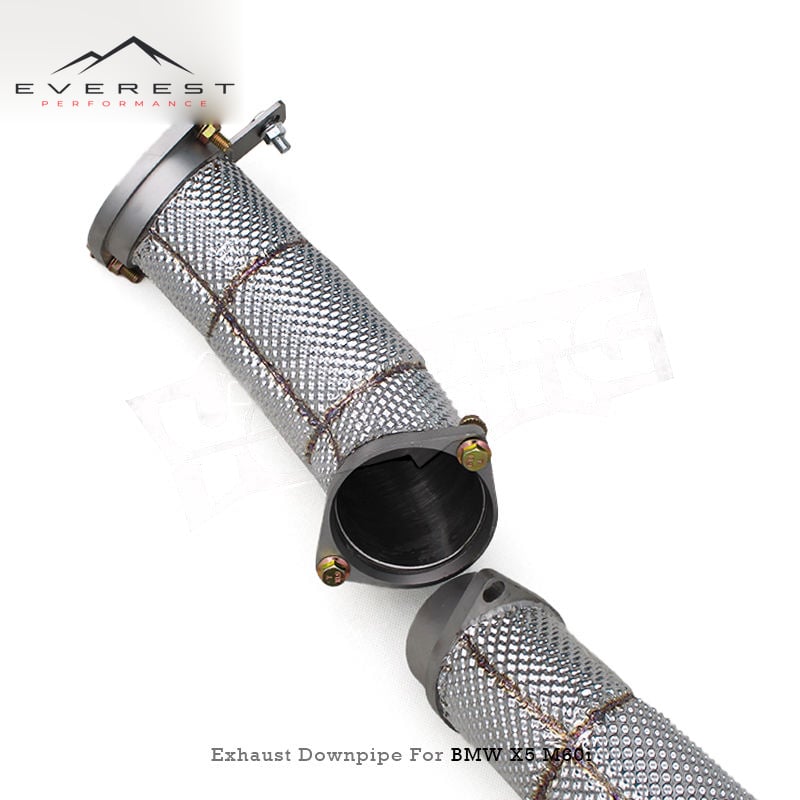 Car Exhaust System for BMW X5 M60i 4.4TT 2024 Stainless Steel Exhaust Pipe Downpipe with Catalyst