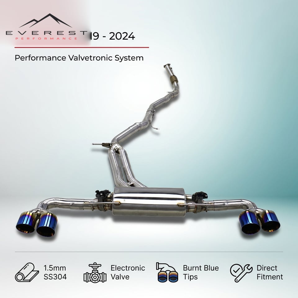SS304 Exhaust Pipe System for Audi Q8 2.0T/3.0T 2019-2024 RacingElectronic Valve Catback Exhaust With Remote Control