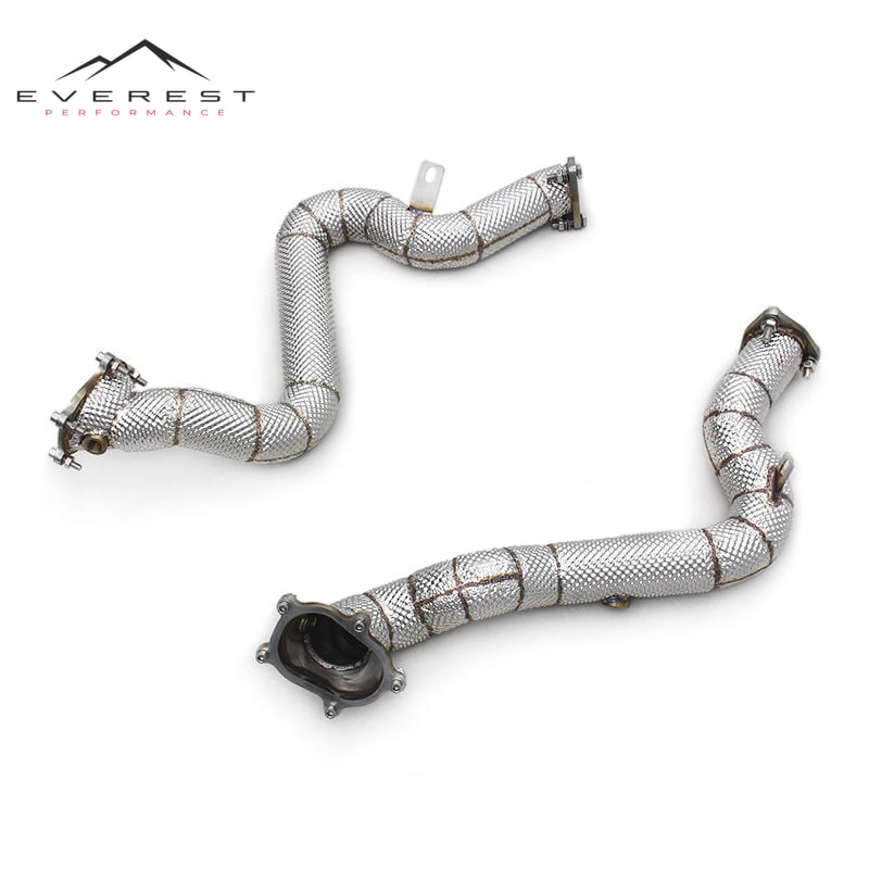 Stainless Steel Exhaust Downpipe for Audi RS7 C7 4.0T 2014-2018 Racing Car High Perrformance Exhaust Free Flow Pipe