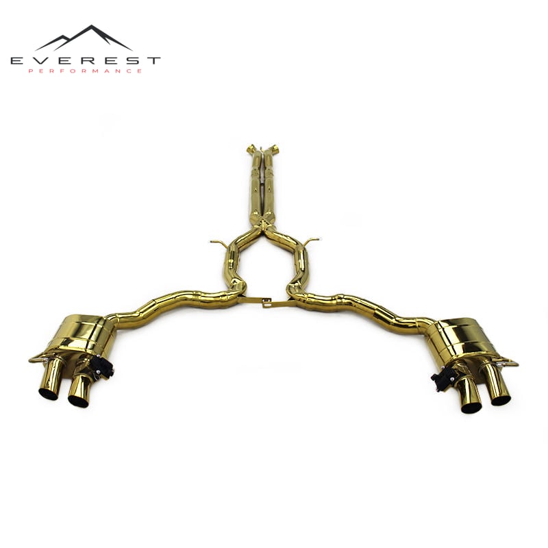 Custom Catback Exhaust for Bentley Continental GT V12 6.0T 17-2024 Valvetronic Exhaust System Stainless Steel Pipe Muffler