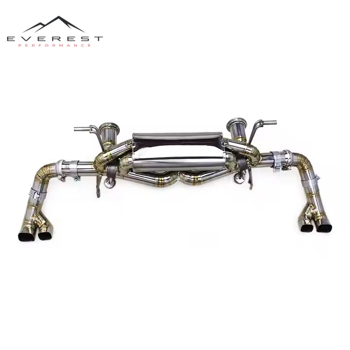 Catback Muffler for Audi R8 V10 5.2L 2016-2020 Racing Car Exhaust Silver Titanium Pipe Stock Valved Exhaust System
