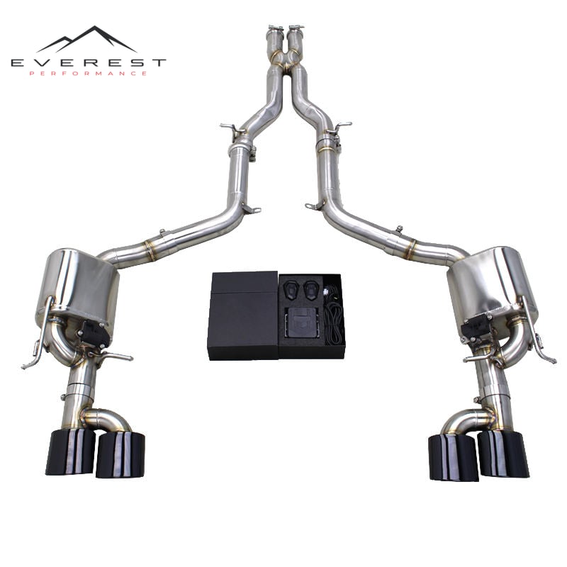 Racing Exhaust Catback for Mercedes-Benz C63 AMG W204 6.2L 2012-2016 304 Stainless Steel 1.5mm Catback Exhaust Pipes Muffler