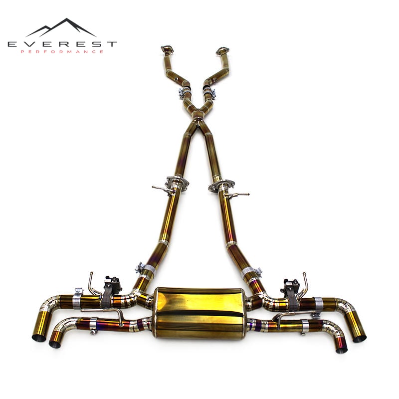 Race Tuning Exhausted System for Lexus LC500 5.0L 2016-2018 Active X Pipe Sound Titanium Gold Valvetronic Muffler Exhaust Pipe
