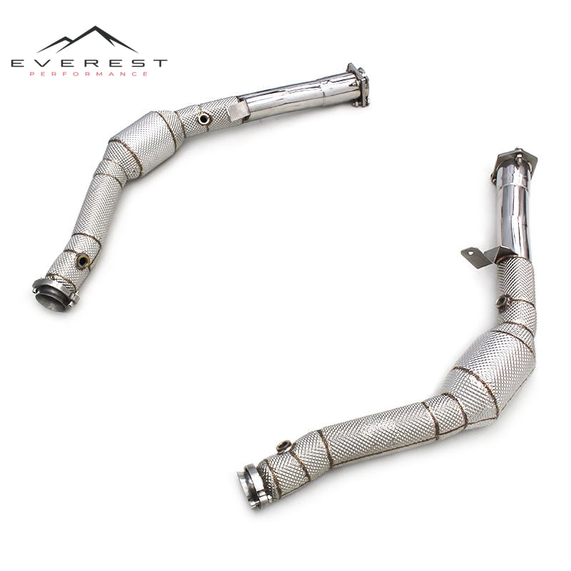 Cated Downpipe for Mercedes-Benz G63 AMG W463 2013-2019 Engine Stainless Steel Exhaust Down Pipe