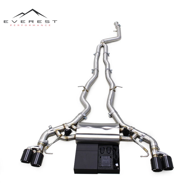 SS304 Exhaust Pipe System for BMW X3/X4 M40i 3.0T 2018-2025 Electronic Valve Muffler Catback Exhaust Four Outlet Nozzle