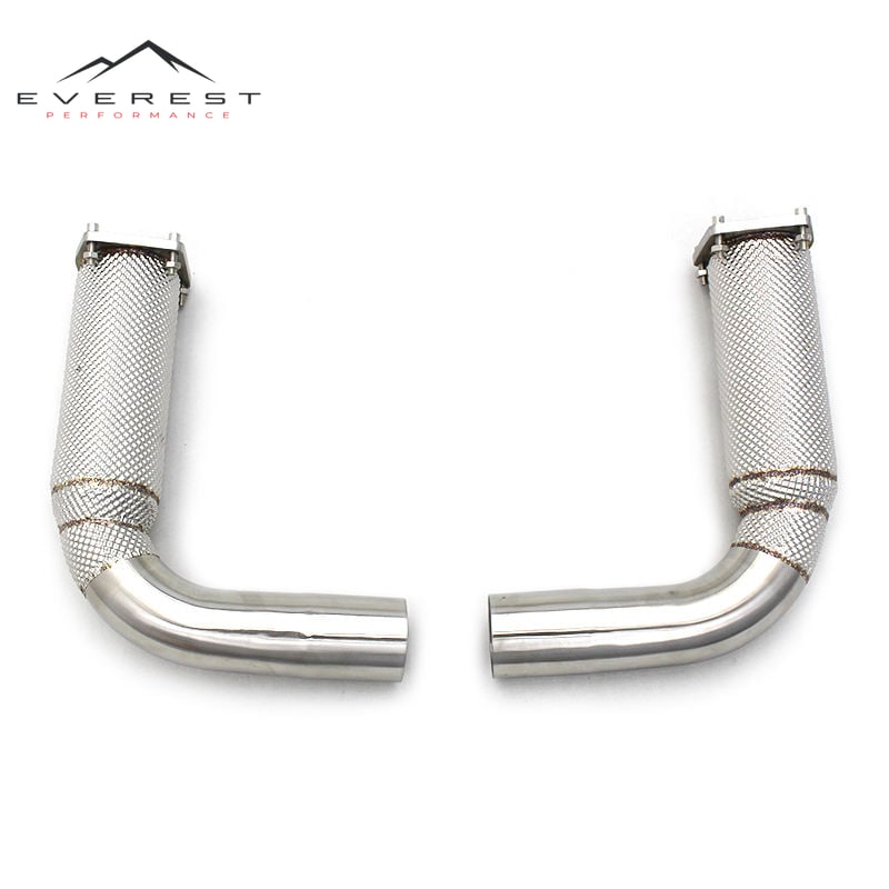 Car Exhaust System for Porsche 911 991.2 Turbo S 3.8T 2017-2019 Stainless Steel Exhaust Pipes Performance Downpipe