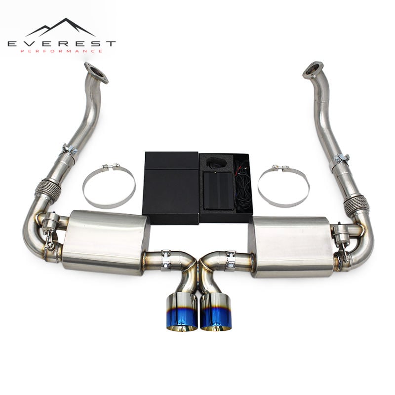 Catback Exhaust with Valve Muffler for Porsche 718 Boxster/Cayman 2.0T 2016-2023 a Racing Stainless Steel Exhaust Pipe