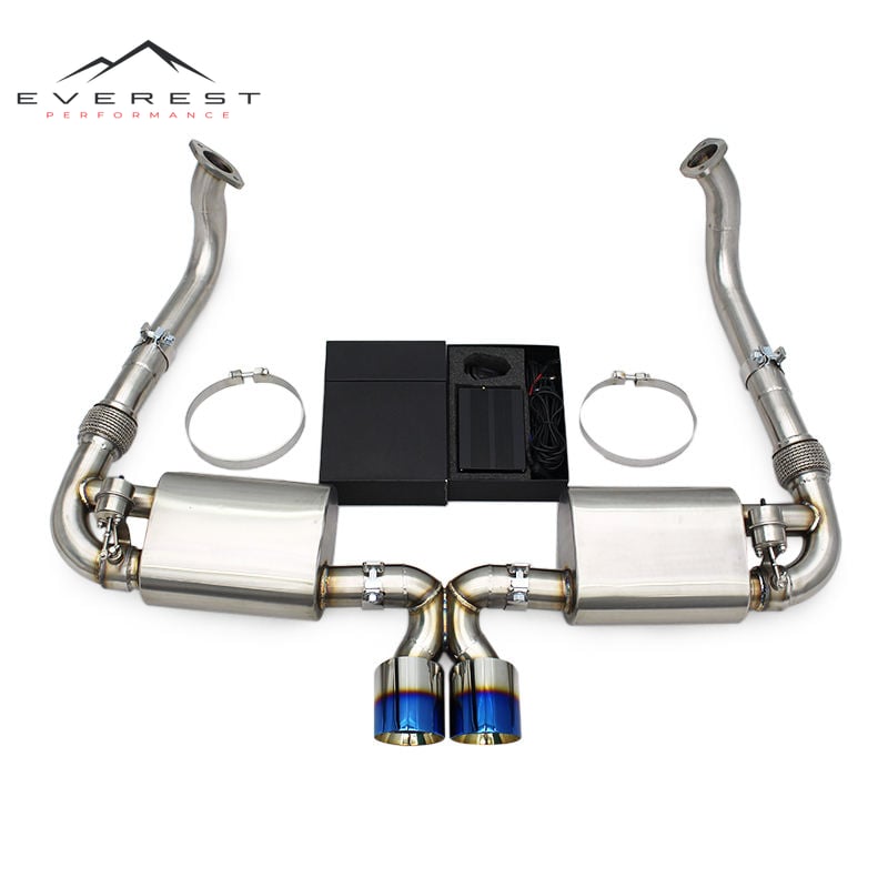 Catback Exhaust with Valve Muffler for Porsche 718 Boxster/Cayman 2.0T 2016-2023 a Racing Stainless Steel Exhaust Pipe
