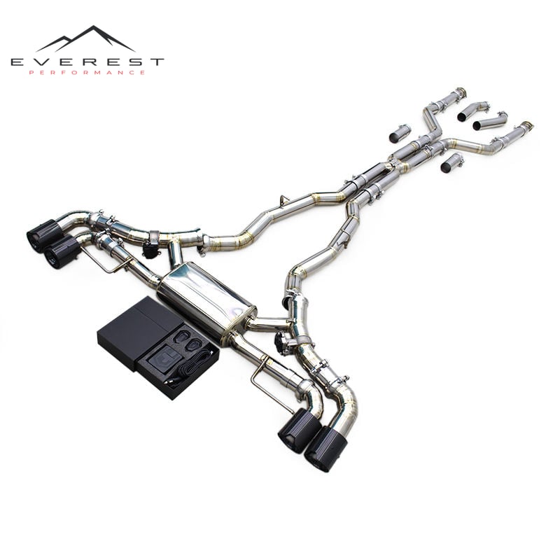 Titanium Exhaust Pipes for BMW X5 M50i X6 M60i LCI 4.4TT 2019-2024 Dynamic Sounds Catback Valvetronic Muffler