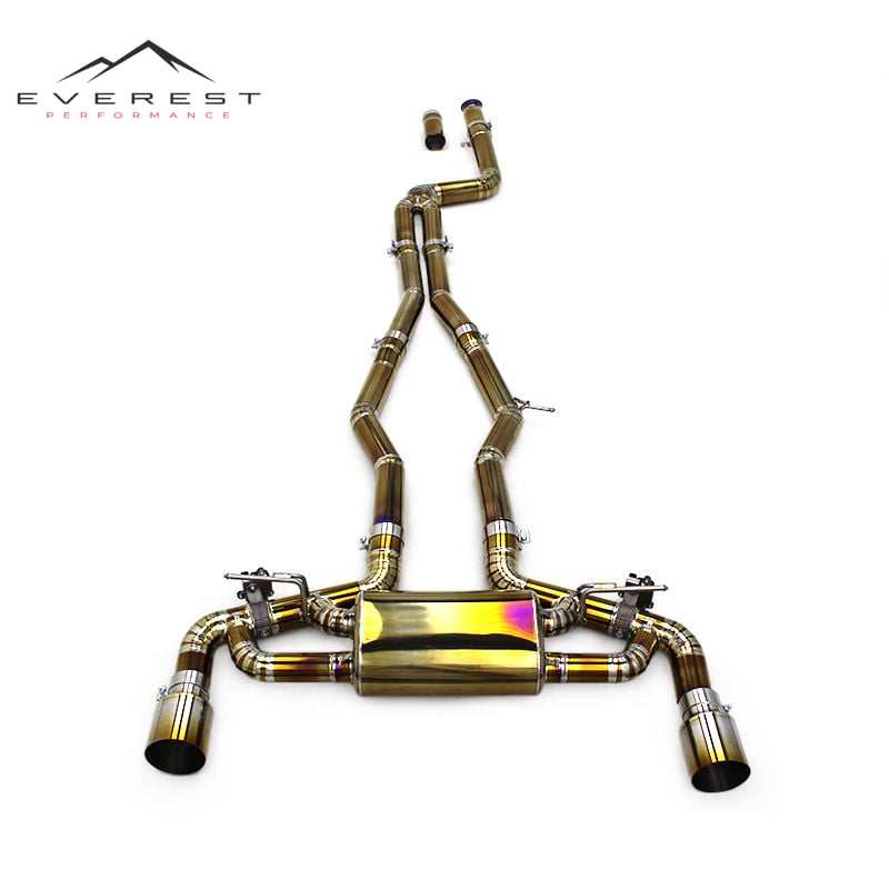 Performance Catback Muffler for Toyota Supra A90 3.0T 2020-2023 Gold Titanium Car Exhaust Pipe Escape