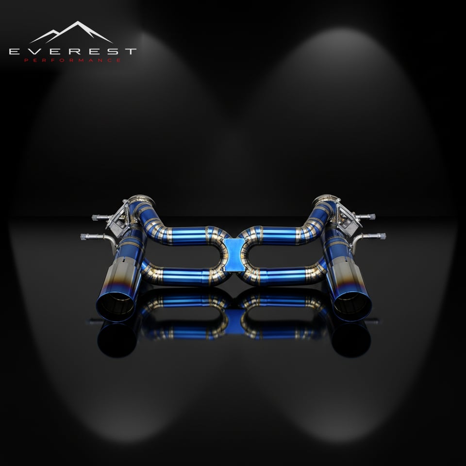 Custom Valve Catback Exhaust System for Maserati MC20 3.0T 2020-2024 Performance Titanium Pipes Rear Section Muffler