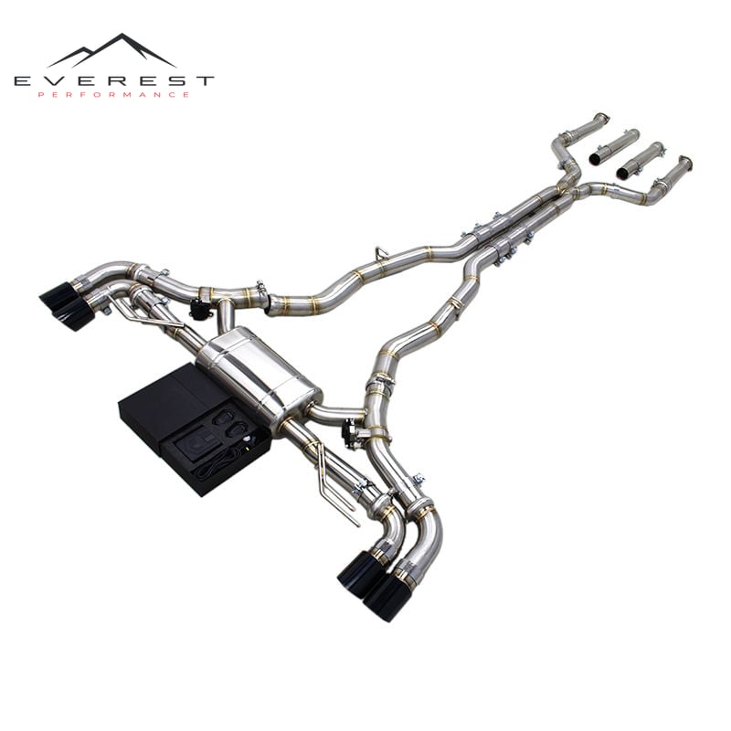 Racing SS304 Valvetronic Catback Exhaust Pipes System for BMW X5 M50i X6 M60i 4.4TT 2019-2024 Performance Valved Muffler Exhaust