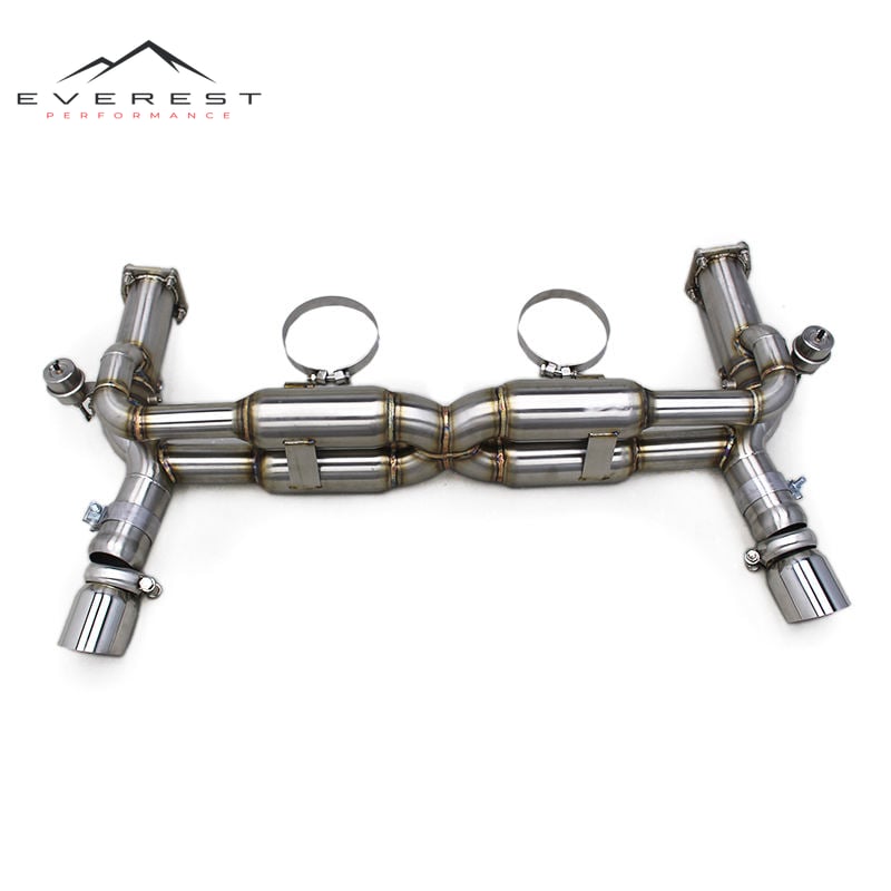 Catback Exhaust for Porsche 911 997/997.1 Turbo 3.6L 2004-2012 Escape SUS304 Pipe Muffler Exhaust Sysyem Vacuum Valve