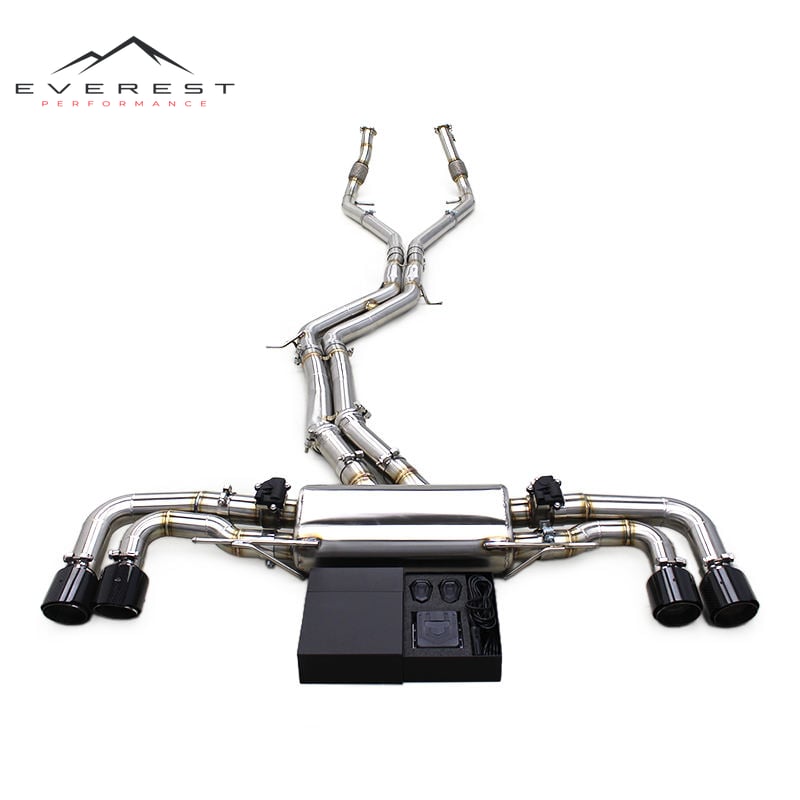 Catback Exhaust for Porsche Cayenne S Turbo 2.9T 2018-2024 | Valvetronic Exhaust System Stainless Steel Pipes with Control