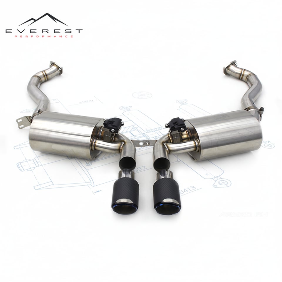 Valvetronics Muffler Catback for Porsche 981 Boxster/Cayman 2.7/3.4 2012-2015 Auto Engine Parts Car Exhaust Pipe