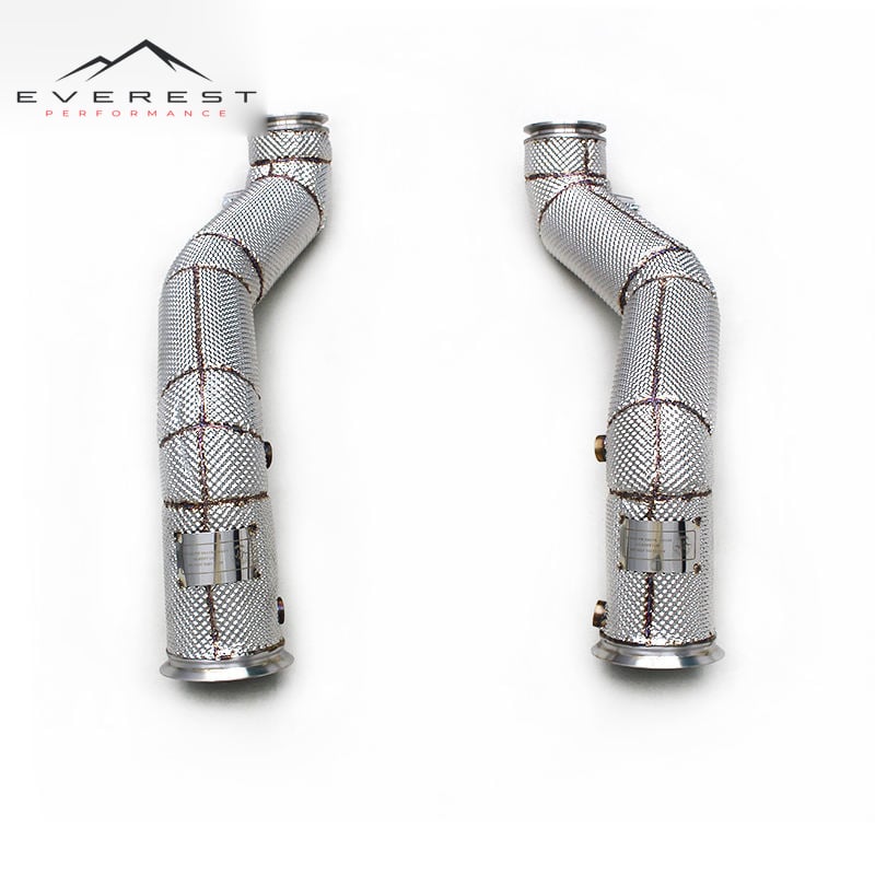 Race Street Sport Exhaust Pipe for Mclaren GT 4.0T 2019-2023 Heat Shield Exhaust Straight Downpipe Free Flow Header