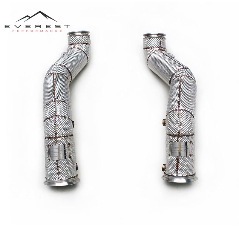 Race Street Sport Exhaust Pipe for Mclaren GT 4.0T 2019-2023 Heat Shield Exhaust Straight Downpipe Free Flow Header