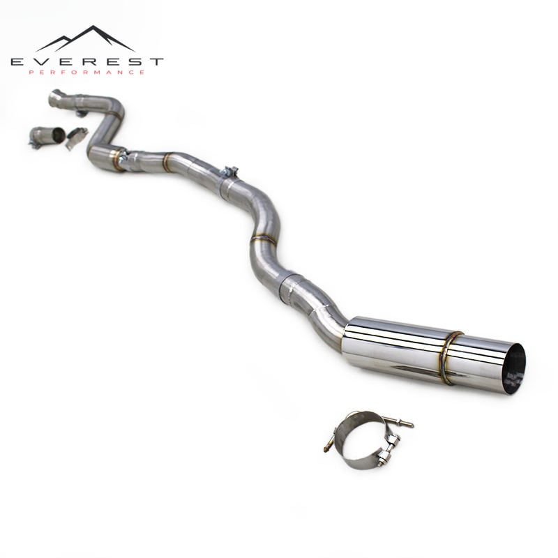 Performance Catback Muffler Pipe for Toyota SUPRA A90 3.0T 2020-2023 Straight Resonator Stainless Steel Pipe Exhaust System
