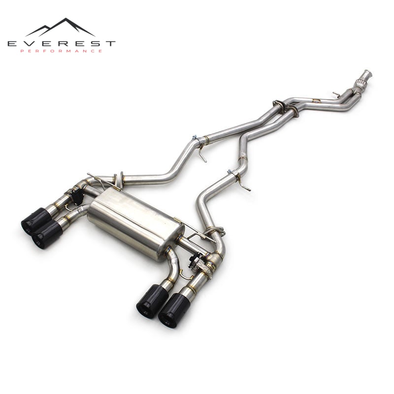 Valvetronic Exhaust System for BMW M2 F87 3.0t 2016-2019 Stainless Steel Catback Muffler M Performance Tips