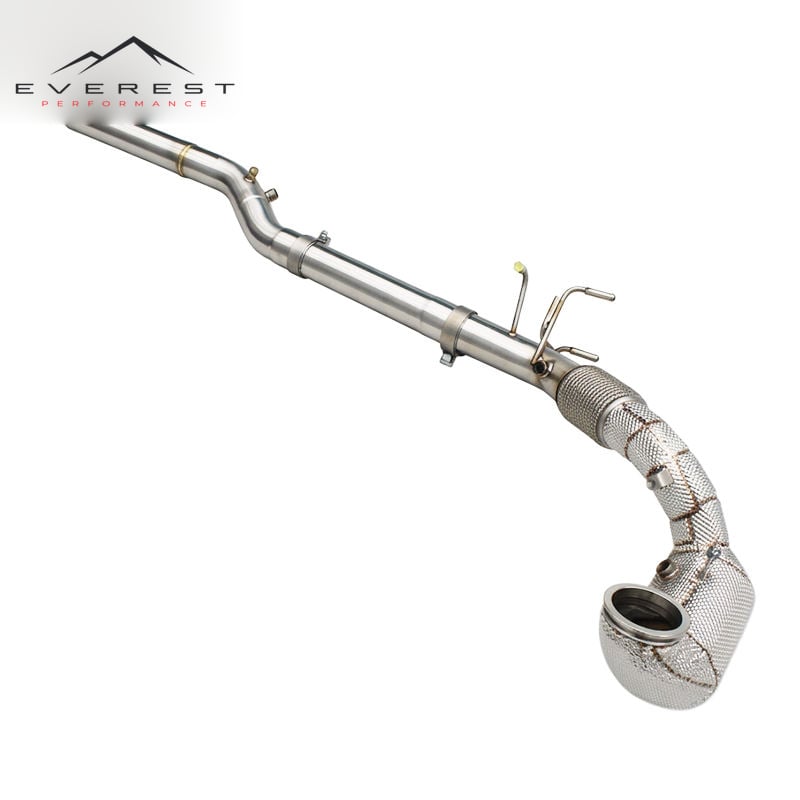 Catted Header Downpipe with OPF/GPF for Audi Q3 2.0T 2019-2021 Sport Car Stainless Steel Pipes Exhaust High Flow System