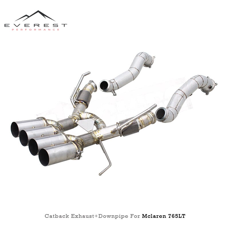 Replacement Car Track Exhaust for Mclaren 765LT 4.0T 2020+ Axle Back Rear Exhaust System Titanium Exhaust