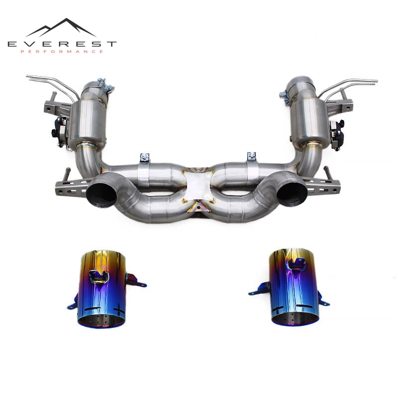 Direct-fit Axle Back for Ferrari SF90 Spider/Stradale 3.9T V8 2019-2023 Electric Valve Stainless Steel Catback Muffler With Tips