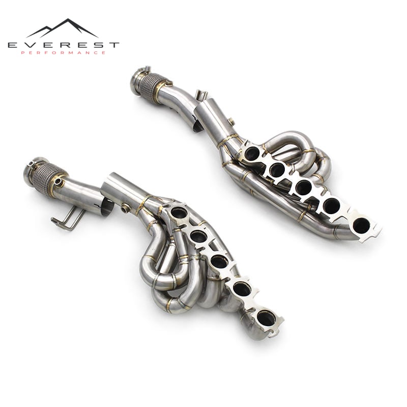 Stainless Steel Exhaust System for AUDI R8 V10 5.2L 2010-2019 Engine Exhaust Manifold Plus Headers Without Heat Shield