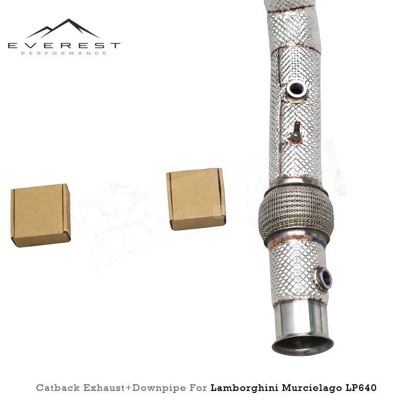 SS304L Exhaust Pipe System for Lamborghini Murcielago LP620/LP640/LP670 V12 6.5L 2006-2016 Catback Exhaust Downpipe