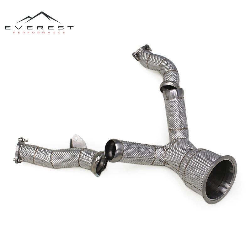 Exhaust Pipe System Downpipe for Audi A6/A7 C8 3.0T 2019-2022 Stainless Steel Exhaust Downpipe Flow Free Pipes