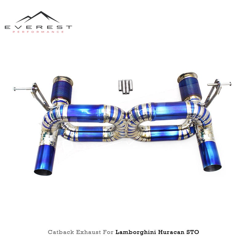 Straight Pipes for Lamborghini Huracan EVO STO 5.2L 2019-2023 Upgrade Performance X Pipe Exhaust Pipe System