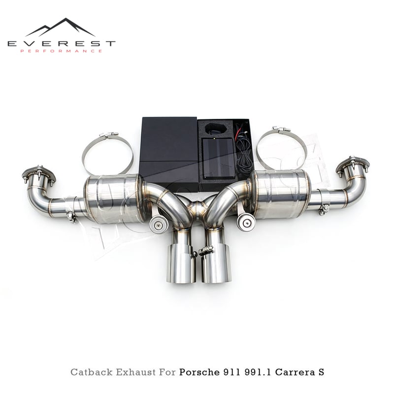 Catback Exhaust for Porsche 911 991/991.1 3.4/3.8 Carrera S 2011+ Upgrade to GT3 Stainless Steel Exhaust Pipe Muffler