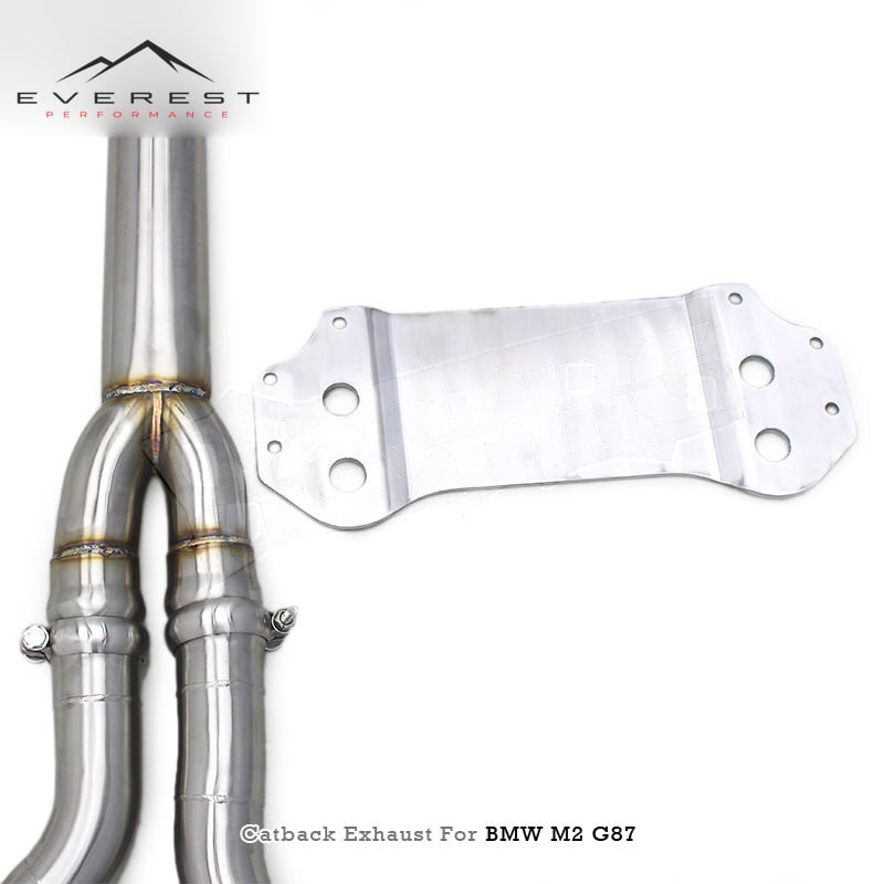 Performance SUS304 Equal Length Midpipe Valvetronic Catback for BMW M2 G87 2023 Exhaust Pipes Sport Car With Brace