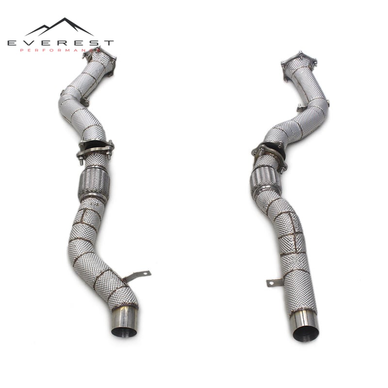 Performance Downpipe for Porsche Cayenne 957 2006-2010 Upgrades Car Exhaust System Auto Free Flow Race Front Down Pipes
