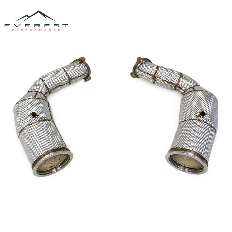 Downpipe With Heat Shield for Audi RS Q8/RSQ8/Q8 2019-2023 Stainless Steel Header Exhaust System