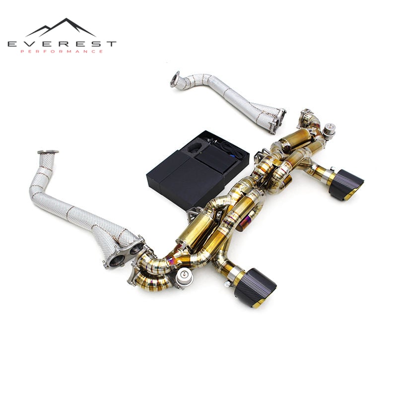 Custom Sport Valved Exhaust System for Porsche 718 Cayman Spyder GTS/GT4 4.0L 2025 Titanium Catback SUS304 Header Manifold