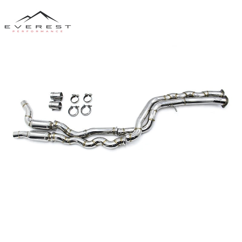 Equal Length Mid Pipes for BMW M2C Competition S55 3.0T 2018-2022 Stainless Steel Exhaust System With Resonator