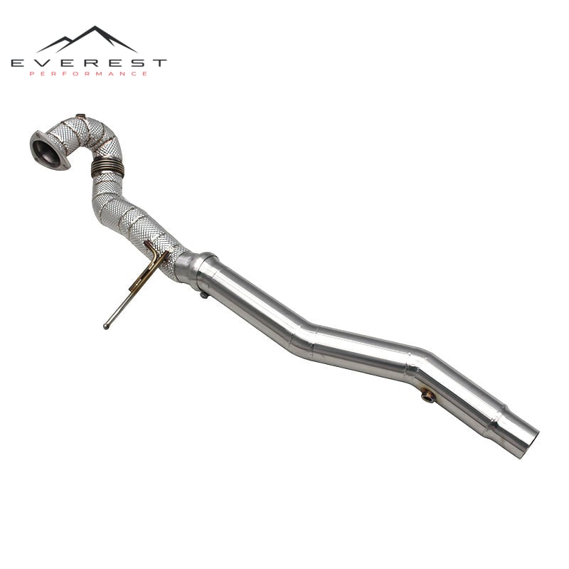 Stainless Steel Downpipe for Audi TT MK1 Type 8N 1.8T 1998-2006 Free Flow Exhaust Pipes With Heat Shield