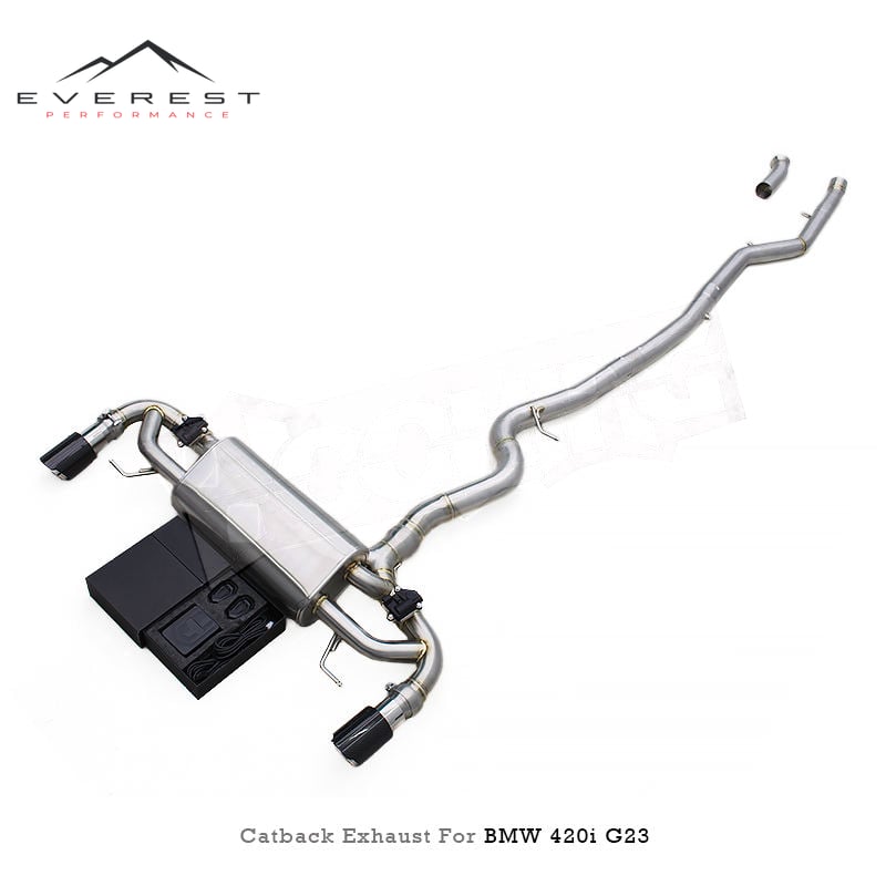 High Eifficient Catback for BMW 420i/430i G22/G23 2.0T/3.0T 2021-2023 SUS304 Exhaust Pipes Muffler Valve