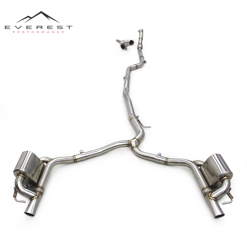 Stainless Steel Full Exhaust Pipes for Mercedes-Benz GT43 AMG 3.0T 2019-2023 Straight Downpipe Catback Modified Sounds